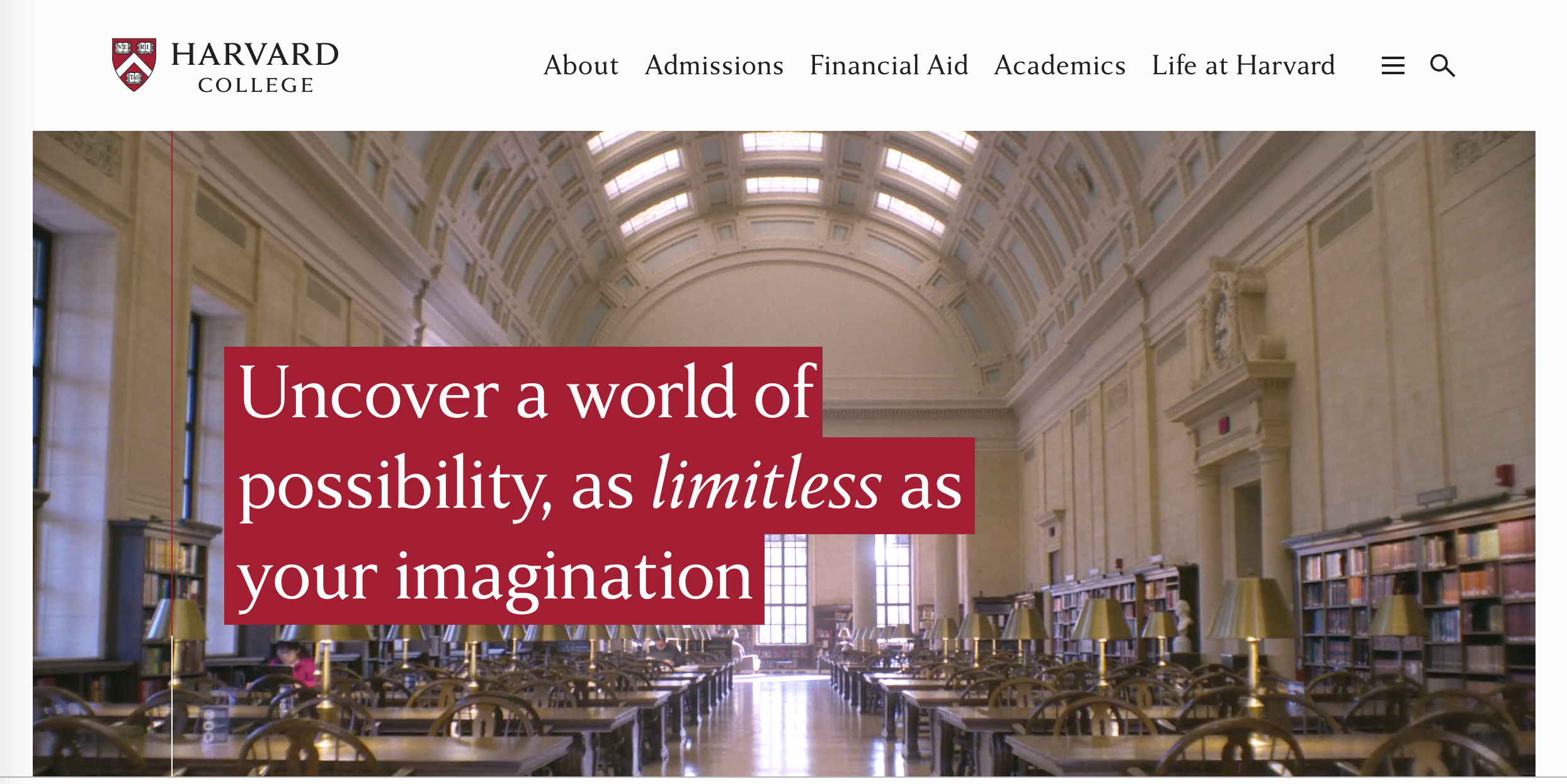 Harvard Admissions Office